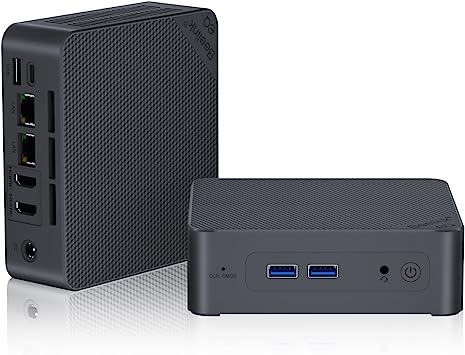 Beelink EQ12 Mini PC, Intel 12th Gen Alder Lake-N100(4C/4T, Up to 3.4GHz), 16GB DDR5 RAM 500GB PCIe3.0 x1 SSD, Mini Desktop Computer Support 4K Triple Display/USB3.2/WiFi6/BT5.2/Dual 2.5Gbps/HTPC/ROS