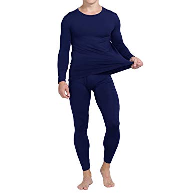 Yostylish Thermal Underwear for Men Ultra Soft Long Johns Set with Fleece Lined