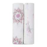 aden  anais 2 Count 100 Cotton Muslin Swaddle Blanket For The Birds