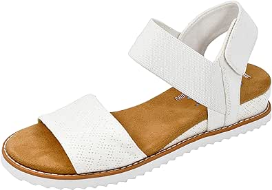 Skechers Women's Desert Kiss-Stretch Quarter Strap Sandal Flat