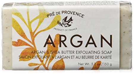 Pre de Provence Argan and Shea Butter Exfoliating Soap, 150 Gram