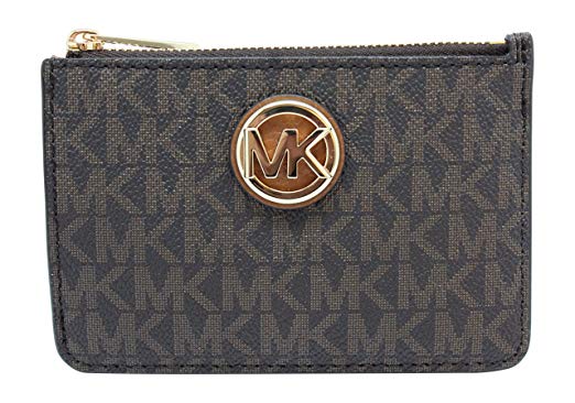 Michael Kors Fulton Small Top Zip ID Coinpouch with key Chain