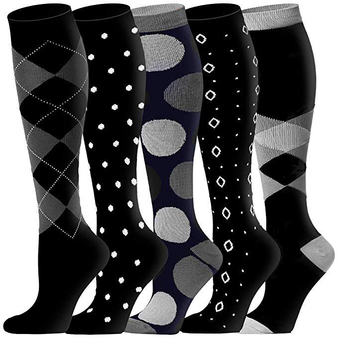 Laite Hebe Compression Socks for Women and Men - Best Medical,for Running, Athletic, Varicose Veins, Travel.