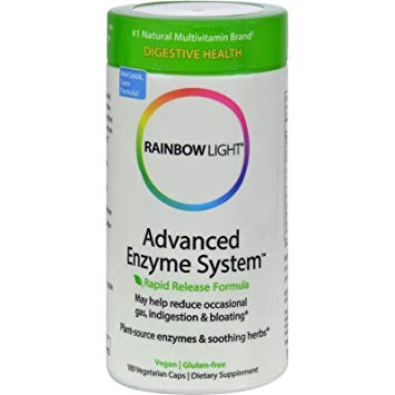 Rainbow Light Advanced Enzyme System 180 Vegetarian Caps