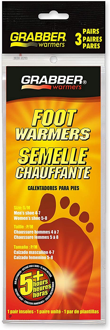Grabber Heat Treat Foot Warmer Insoles 3-Pack - Small/Medium