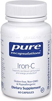 Pure Encapsulations - Iron-C - Hypoallergenic Supplement Supports Optimal Muscle Function* - 60 Capsules