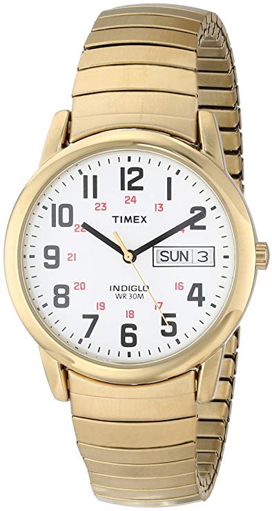 Timex Men's Easy Reader Brown Leather Watch