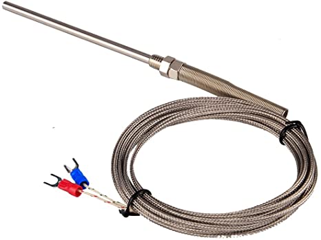 3M K-Type Thermocouple 100mm Sensor Probe Temperature From -100°C to 1250°C