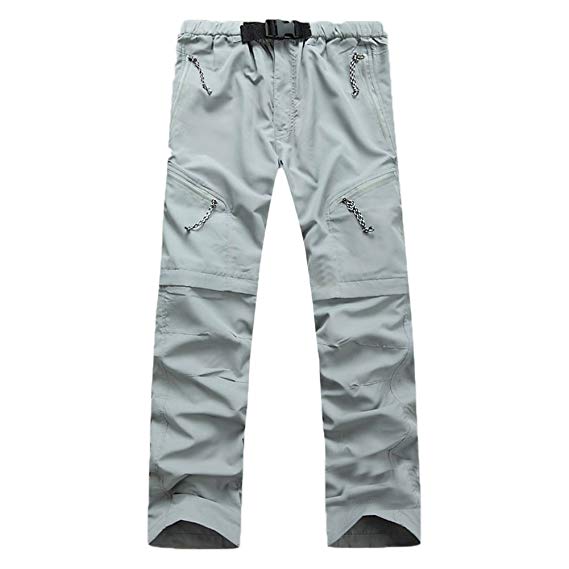 Men and Women Outdoor Detachable Quick Dry Hiking Pants Sports Convertible Pant for Camping Trekking