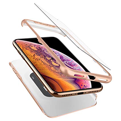 Spigen Thin Fit 360 Designed for iPhone Xs Case (2018) / Designed for iPhone X Case (2017) - Gold