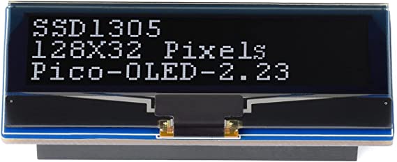 2.23 inch OLED Display for Raspberry Pi Pico, 128×32 Pixels, Embedded SSD1305 Driver, Using SPI/I2C Bus, with Raspberry Pi Pico Header, Supports Raspberry Pi Pico Series Boards