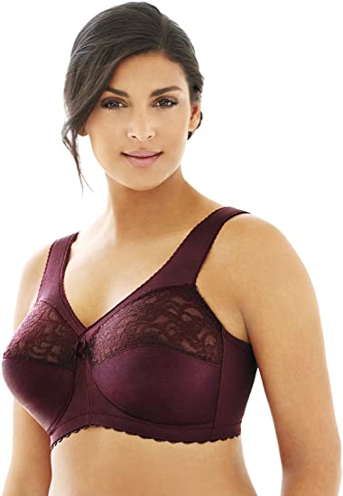 Glamorise Women's Full Figure Plus Size MagicLift Original Wirefree Support Bra #1000