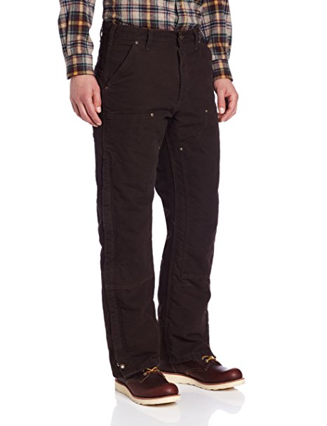 Carhartt Men's Sandstone Waist Overall Quilt Lined Work Pant