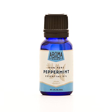Aroma Foundry Peppermint Essential Oil - 15 ml - 100% Pure & All Natural