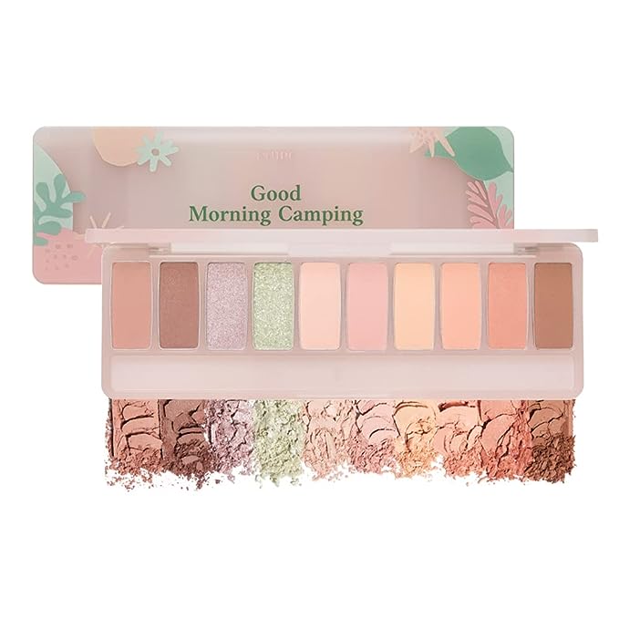 Etude House Play Color Eyes #Good Morning Camping | Vivid 10 Color Eye Shadow Palette with Soft Texture and Fresh Summer Shades for a Lovely Makeup | Kbeauty