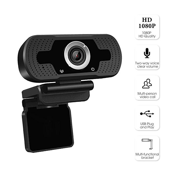 LARMTEK 1080P Full HD Webcam,Computer Laptop Camera for Conference and Video Call, Pro Stream Webcam with Plug and Play Video Calling
