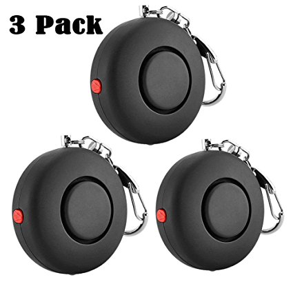 3 Pack 120dB SOS Emergency Personal Alarm Key Chain for Women,Kids,Girls,Superior,Explorer Bag Decoration Self Defense Electronic Device