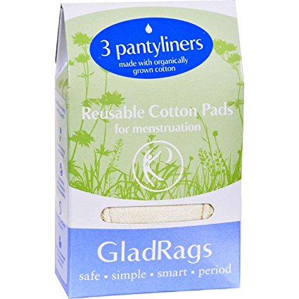 GladRags Pantyliner 3-pack Organic Undyed Cotton