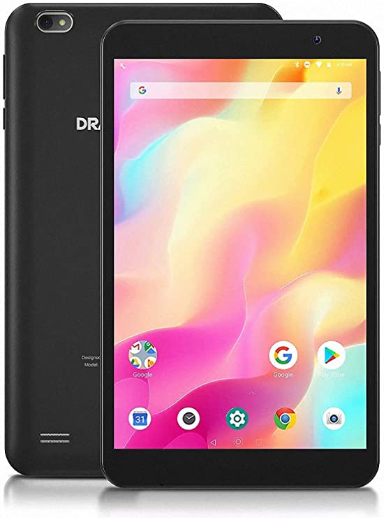 Dragon Touch Notepad Y80 8 inch Tablet, 2GB RAM 32GB Storage, Android 9.0 Pie Android Tablet, Quad-Core, 8" IPS HD Display, 8MP Rear Camera, WiFi Only, Black