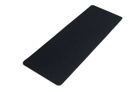 Black Extended Gaming Mouse Mat  Pad - XXL Large Wide Long Mouse Pad Stitched Edges Speed Silky Smooth Surface - 36x12x012