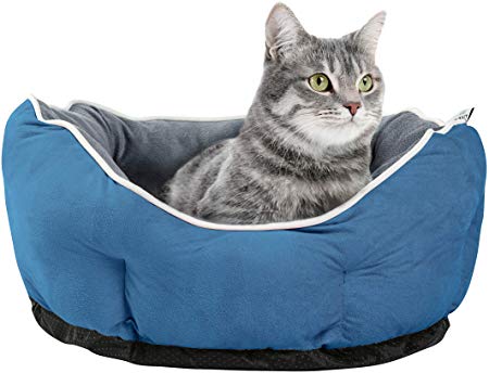 Love's cabin Round Donut Cat and Dog Cushion Bed, 20in Pet Bed For Cats or Small Dogs, Anti-Slip & Water-Resistant Bottom, Super Soft Durable Fabric Pet Supplies, Machine Washable Luxury Cat & Dog Bed