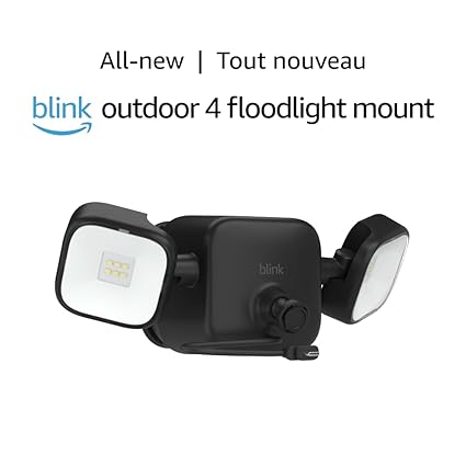 All-New Blink Outdoor 4 Floodlight Mount – Wire-free, 700 lumens, two-year battery life, set up in minutes