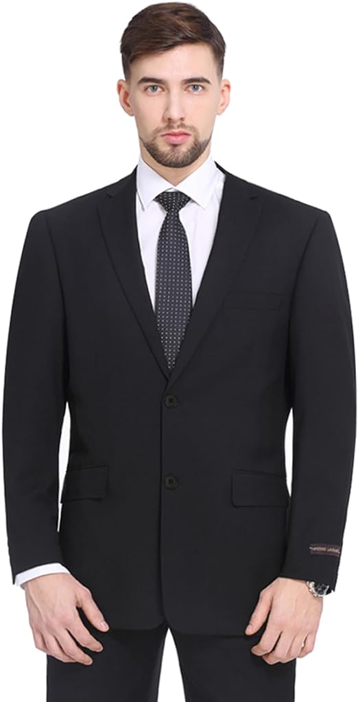 P&L Men's Classic Fit Suit Separates Flat Front Pant & Blazer Sets