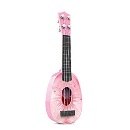 Musical Instruments Toys ，BeautyVan Children Learn Guitar Mini Fruit Play Musical Instruments Toys (Pink)