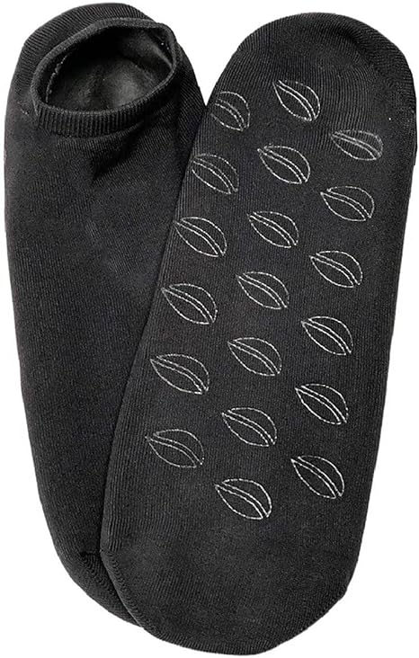 NatraCure Black Gel Moisturizing Socks - (For Dry, Cracked, Calloused Heels and Feet - Rehydrate and Reinvigorate Dry Feet)