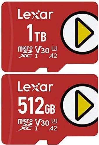 Lexar Play 1TB microSDXC UHS-I Micro SD Memory Card & Lexar Play 512GB Micro SD Memory Card Bundle