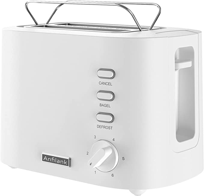 Compact 2 Slice Toaster with 6 Shade Settings