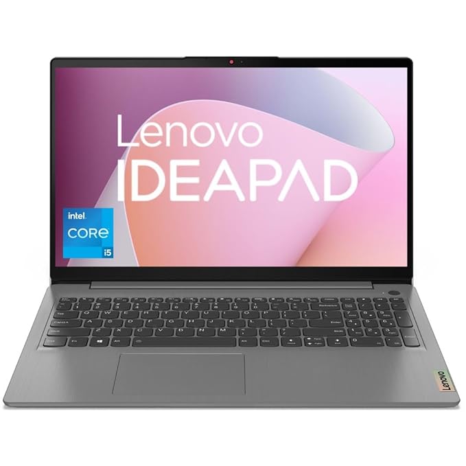 Lenovo IdeaPad Slim 3 Intel Core i5-1155G7 15.6" FHD Thin & Light Laptop (16GB/512GB SSD/Windows 11/Office 2021/Backlit KB/Arctic Grey/1.65Kg), 82H803LKIN