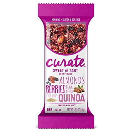 Curate Gluten-Free Snack Bars, Sweet & Tart Berry Bliss, 1.59 oz, 16 count