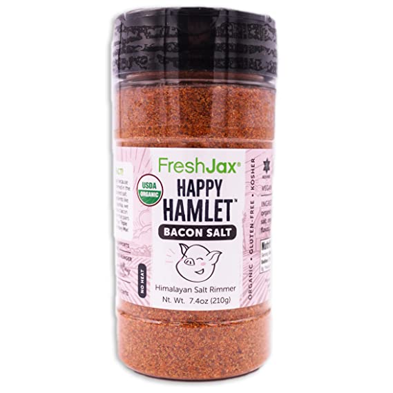 FreshJax Gourmet Organic Spice Blends (Happy Hamlet Bacon Salt) - Gift Box Included, Kosher, Gluten-Free, BPA-Free, Made in USA, Handcrafted