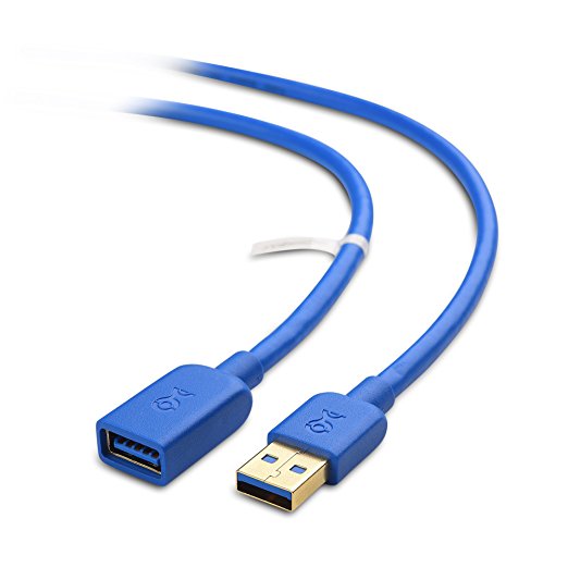 Cable Matters SuperSpeed USB 3.0 Type A Male to Female Extension Cable in Blue 6 Feet