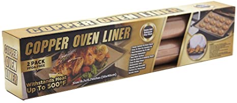 Tekno- 2 Pack Copper Oven Liners