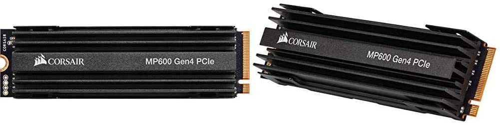 Corsair Force Series MP600 2TB Gen4 PCIe X4 NVMe M.2 SSD & Force Series MP600 1TB Gen4 PCIe X4 NVMe M.2 SSD, Up to 4,950 MB/s (CSSD-F1000GBMP600)