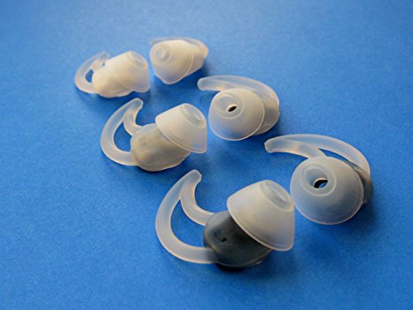 6pcs - 3 Pairs: S / M / L Noise Isolation with Extra Layer Comfort Earbuds Eartips for Sie2 and Sie2i Sport In Ear Earphones