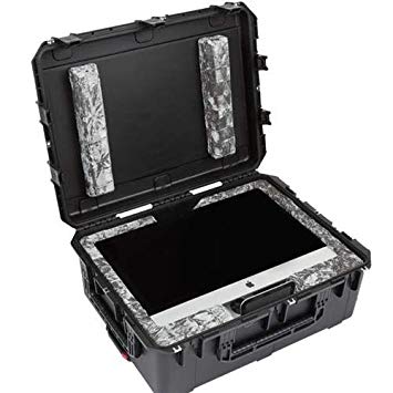SKB Cases 3i-2922-iMAC iSeries Waterproof Custom 27" iMac Case; Accommodates One 27" iMAC (2014 or later models) with Room for Keyboard, Mouse, and All Necessary Cables; Custom Plush-lined EPS Interio