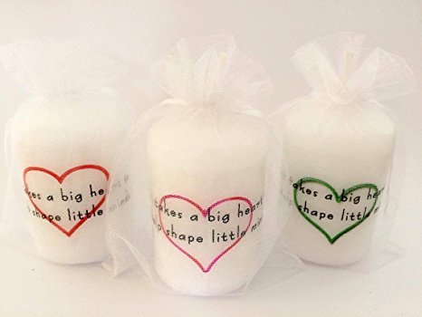 Candle Teacher Teaching Assistant Thank You End Of Term With Heart Gift (Small (60x40mm))