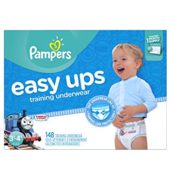 Pampers Easy Ups Training Underwear Boys, Size 5, 3T-4T, 148 Count