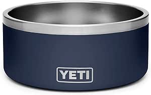 YETI Boomer 8, Stainless Steel, Non-Slip Dog Bowl, Holds 64 Ounces, Navy