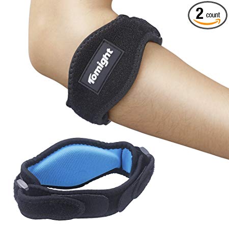 [2 Pack] Elbow Brace, Tomight Tennis Elbow Brace with Compression Pad