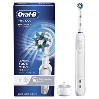 Oral-B Pro 1000 Power Rechargeable Electric Toothbrush Powered by Braun