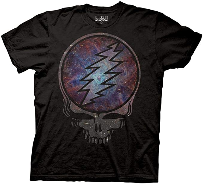 Ripple Junction Grateful Dead Adult Unisex Cosmic Photograph Light Weight 100% Cotton Crew T-Shirt