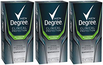 Degree Men Clinical  Antiperspirant & Deodorant, Extreme Fresh 1.7 oz (Pack of 3)
