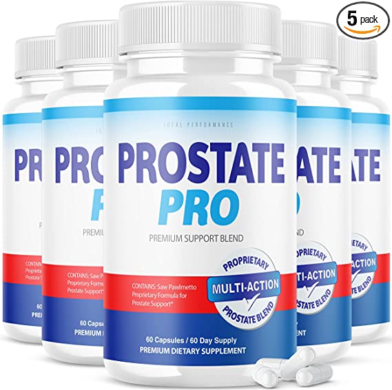 (5 Pack) Prostate Pro Supplement for Men Advanced Prostate Health Support Pills (300 Capsules)