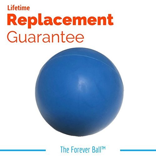 "Indestructible Dog Ball" - Lifetime Replacement Guarantee - Non-toxic Chew Toy, Baseball Sized - Dog Ball for Aggressive Chewers - By King Pup Pet Co.