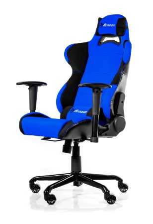 Arozzi Torretta Series Gaming Racing Style Swivel Chair, Blue