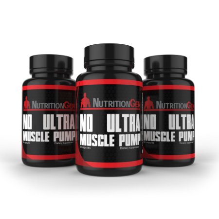 NO Ultra Muscle Pump: Best Nitric Oxide Supplement - Speed Recovery - Improve Circulation - Build Muscle - 90 Day "No Quibble" Guarantee